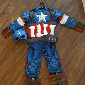 Captain America costume for boys size S 5-6